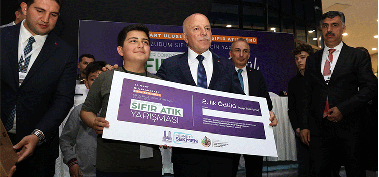 ERZURUM’DA SIFIR ATIK YARIŞMASI’NIN ÖDÜLLERİ SAHİPLERİNİ BULDU