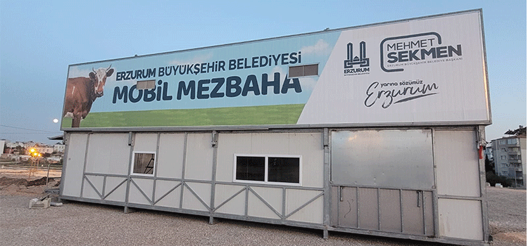 BÜYÜKŞEHİR’DEN KARDEŞ ŞEHİR ADIYAMAN’A MOBİL MEZBAHA